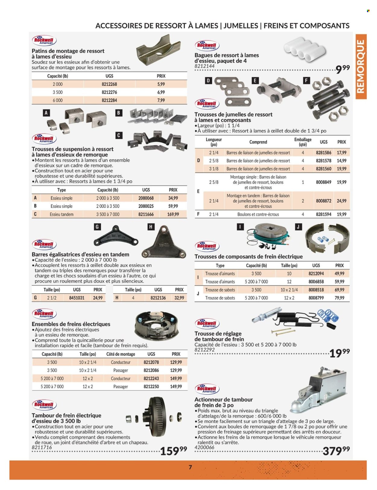thumbnail - Circulaire Princess Auto - 23 Avril 2024 - 22 Avril 2025 - Produits soldés - sabots, roue. Page 7.