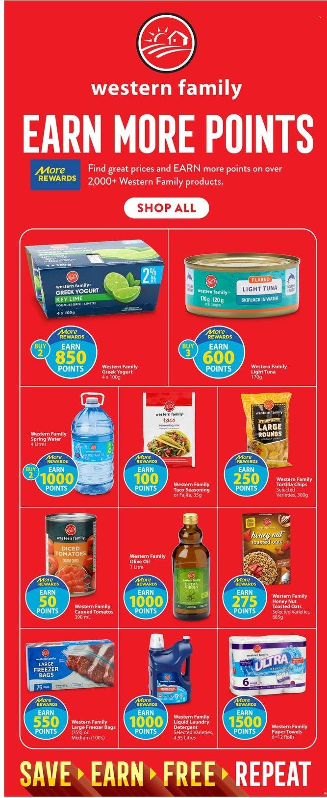 thumbnail - Circulaire Save-On-Foods - 27 Juin 2024 - 03 Juillet 2024 - Produits soldés - yaourt, chips, tortilla chips, détergent. Page 11.