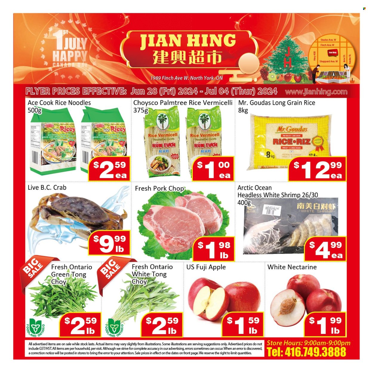thumbnail - Circulaire Jian Hing Supermarket - 28 Juin 2024 - 04 Juillet 2024 - Produits soldés - nectarine, vermicelles. Page 1.