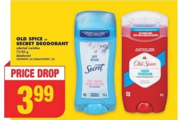 OLD SPICE or SECRET DEODORANT, 73/85 g - Selected varieties

déodorant