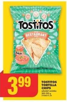 TOSTITOS TORTILLA CHIPS, 205-295 g - Selected varieties