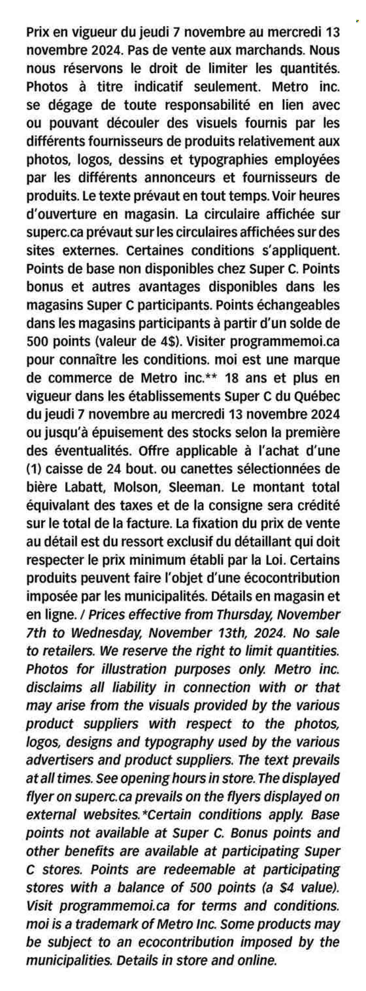 Circulaire Super C - 07 Novembre 2024 - 13 Novembre 2024. Page 17