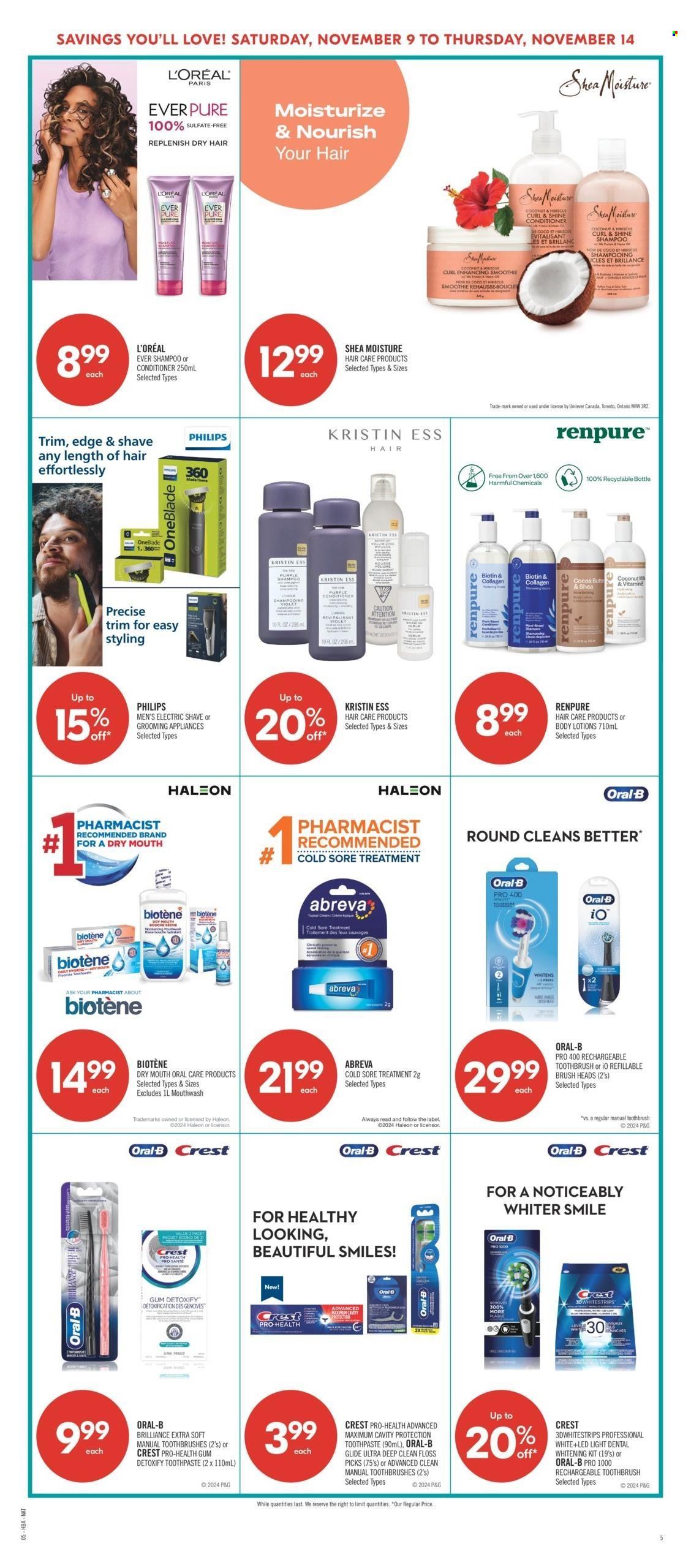 Circulaire Shoppers Drug Mart - 09 Novembre 2024 - 14 Novembre 2024. Page 9