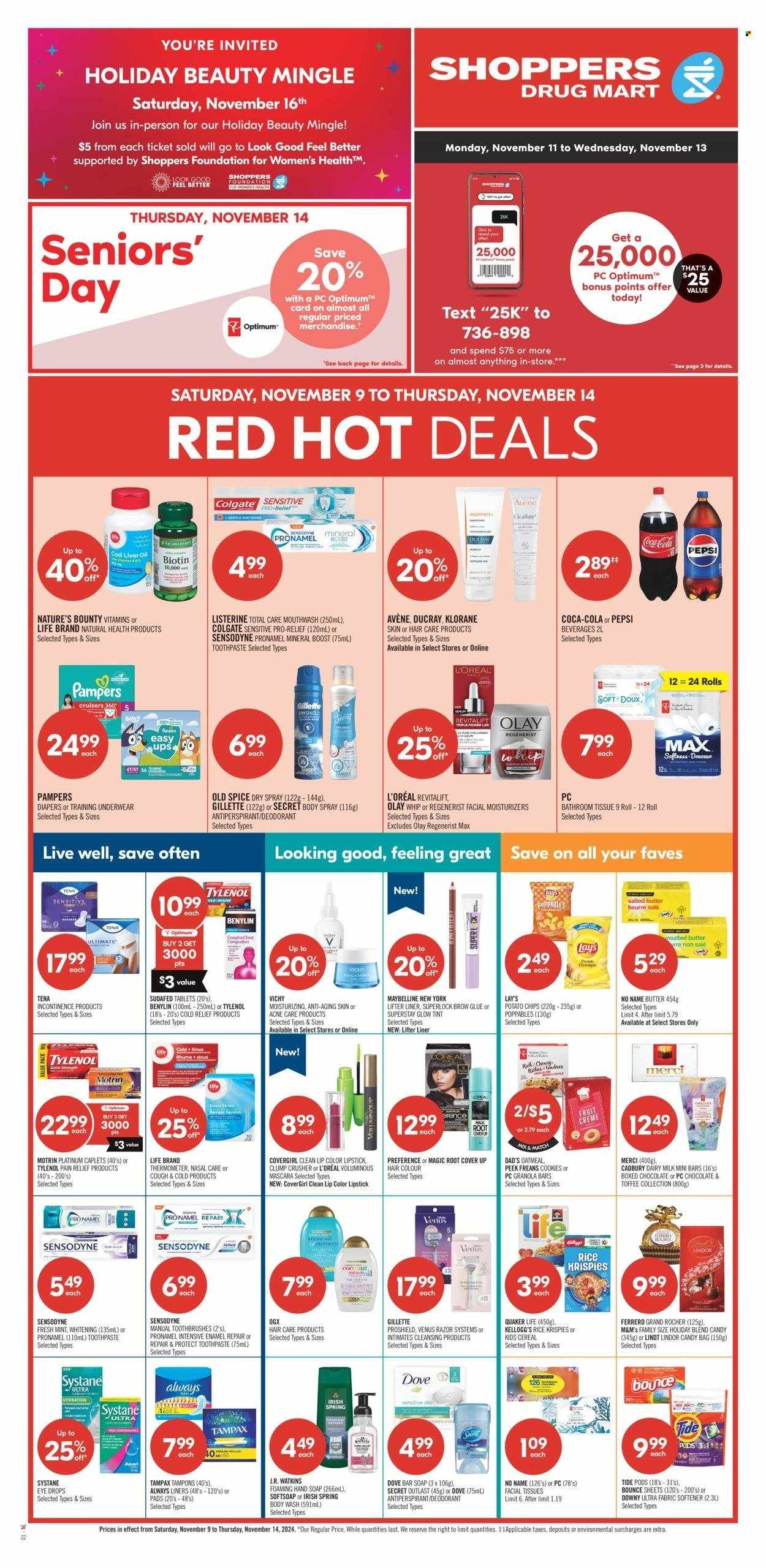 Circulaire Shoppers Drug Mart - 09 Novembre 2024 - 14 Novembre 2024. Page 1