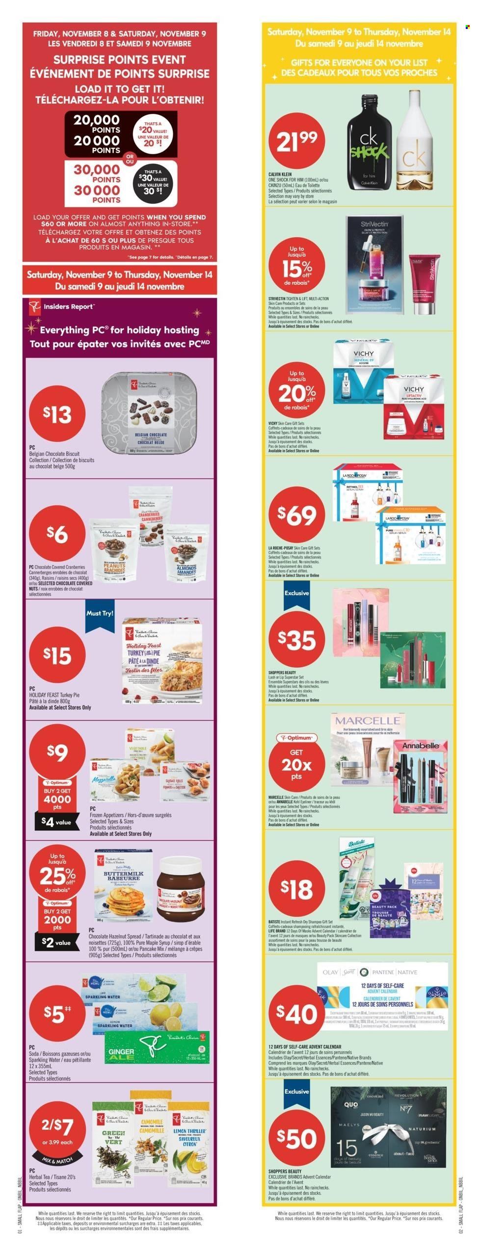 Circulaire Shoppers Drug Mart - 09 Novembre 2024 - 14 Novembre 2024. Page 1