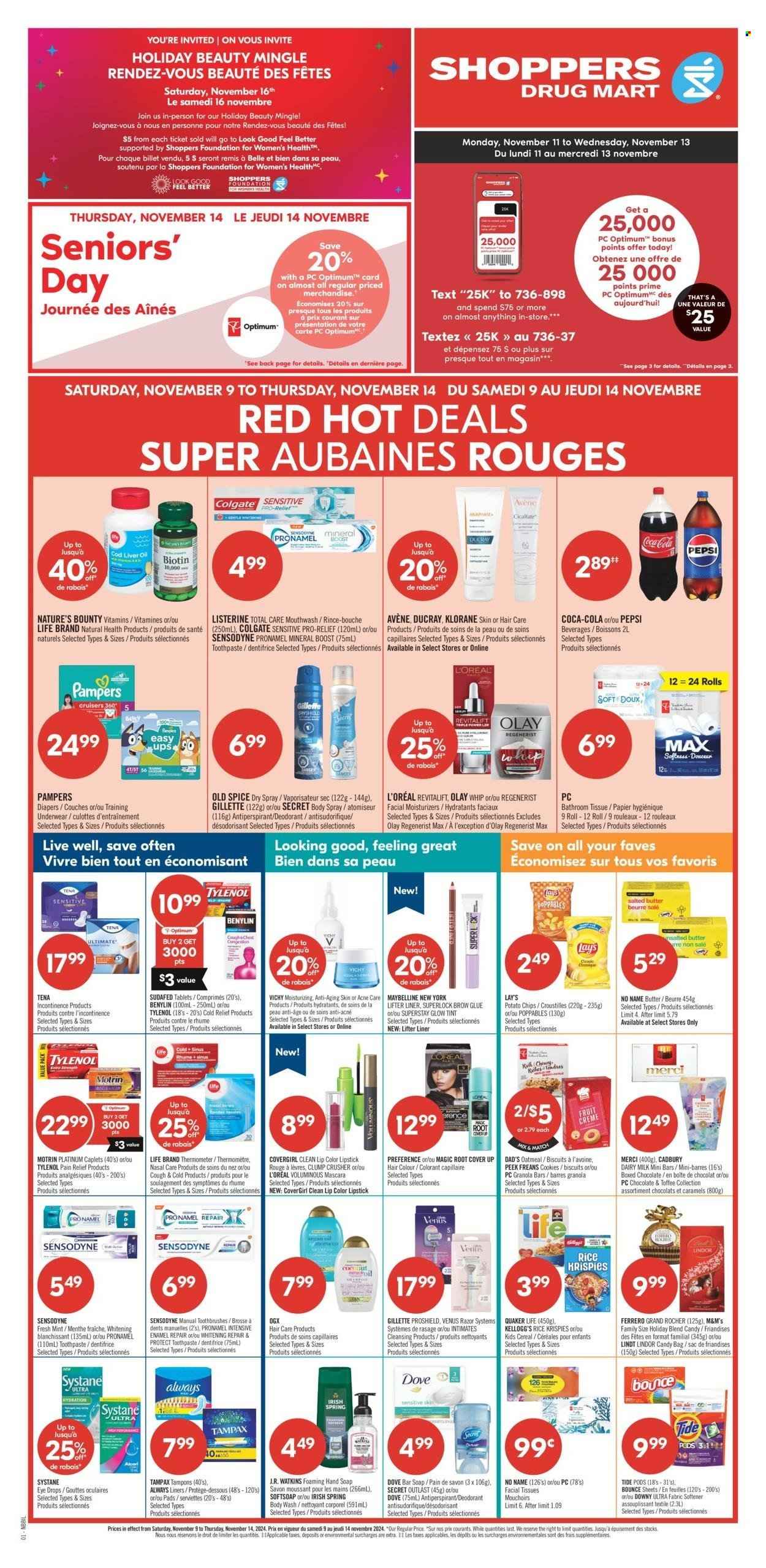 Circulaire Shoppers Drug Mart - 09 Novembre 2024 - 14 Novembre 2024. Page 1