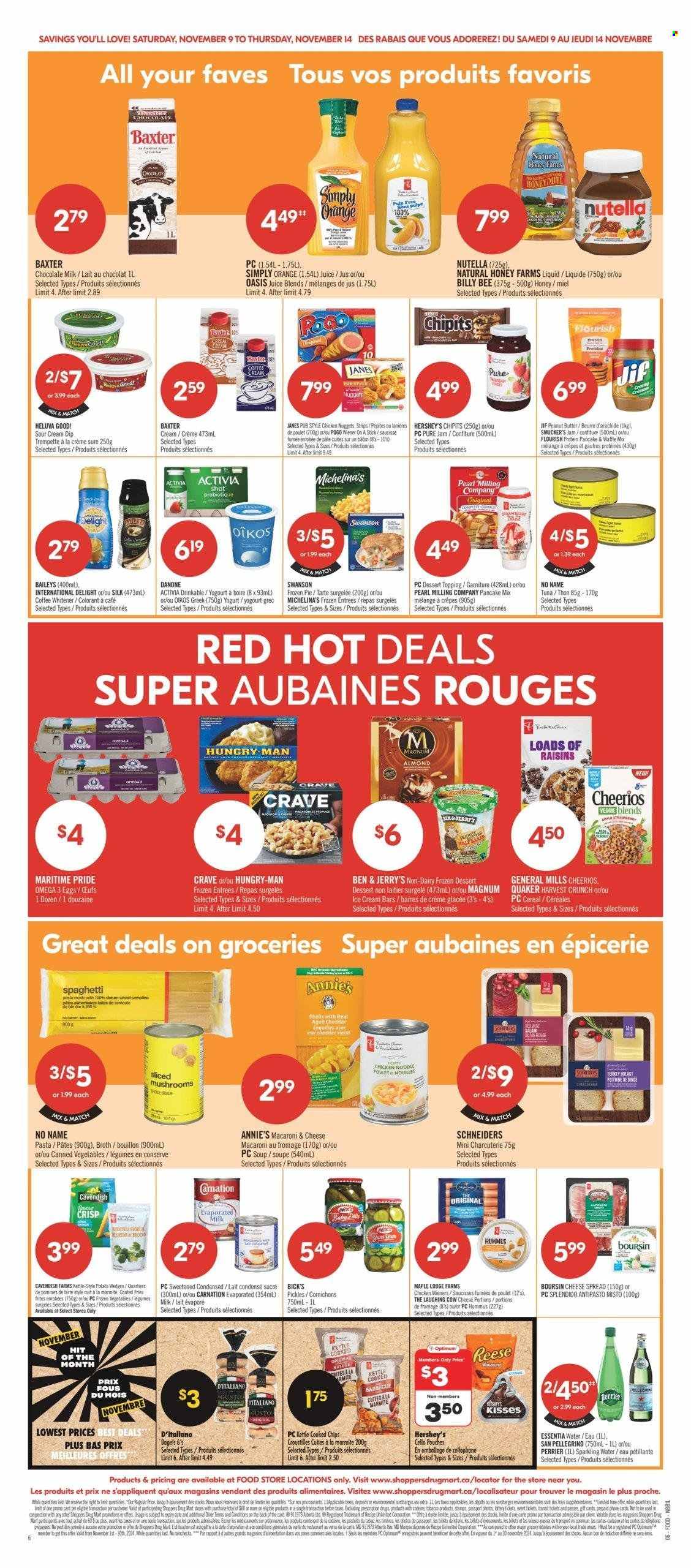 Circulaire Shoppers Drug Mart - 09 Novembre 2024 - 14 Novembre 2024. Page 1