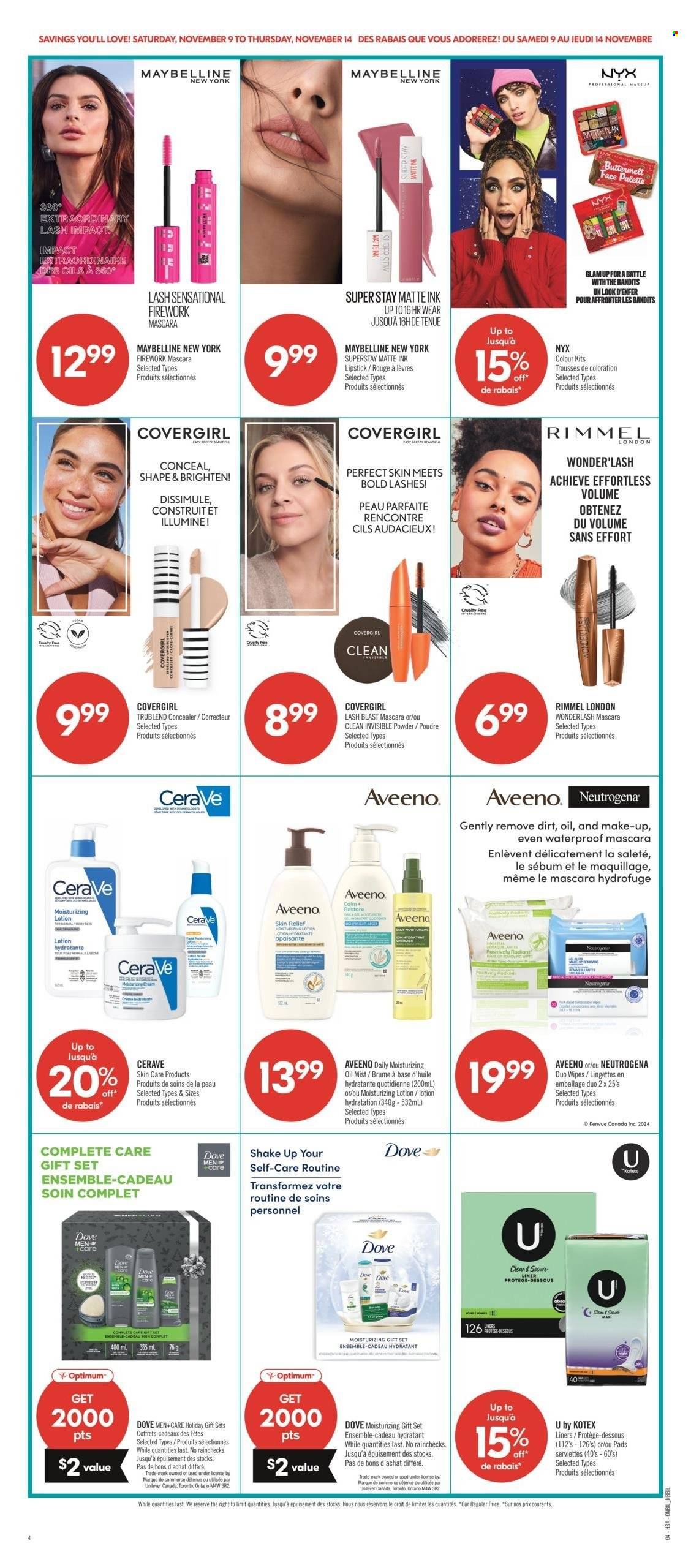 Circulaire Shoppers Drug Mart - 09 Novembre 2024 - 14 Novembre 2024. Page 1