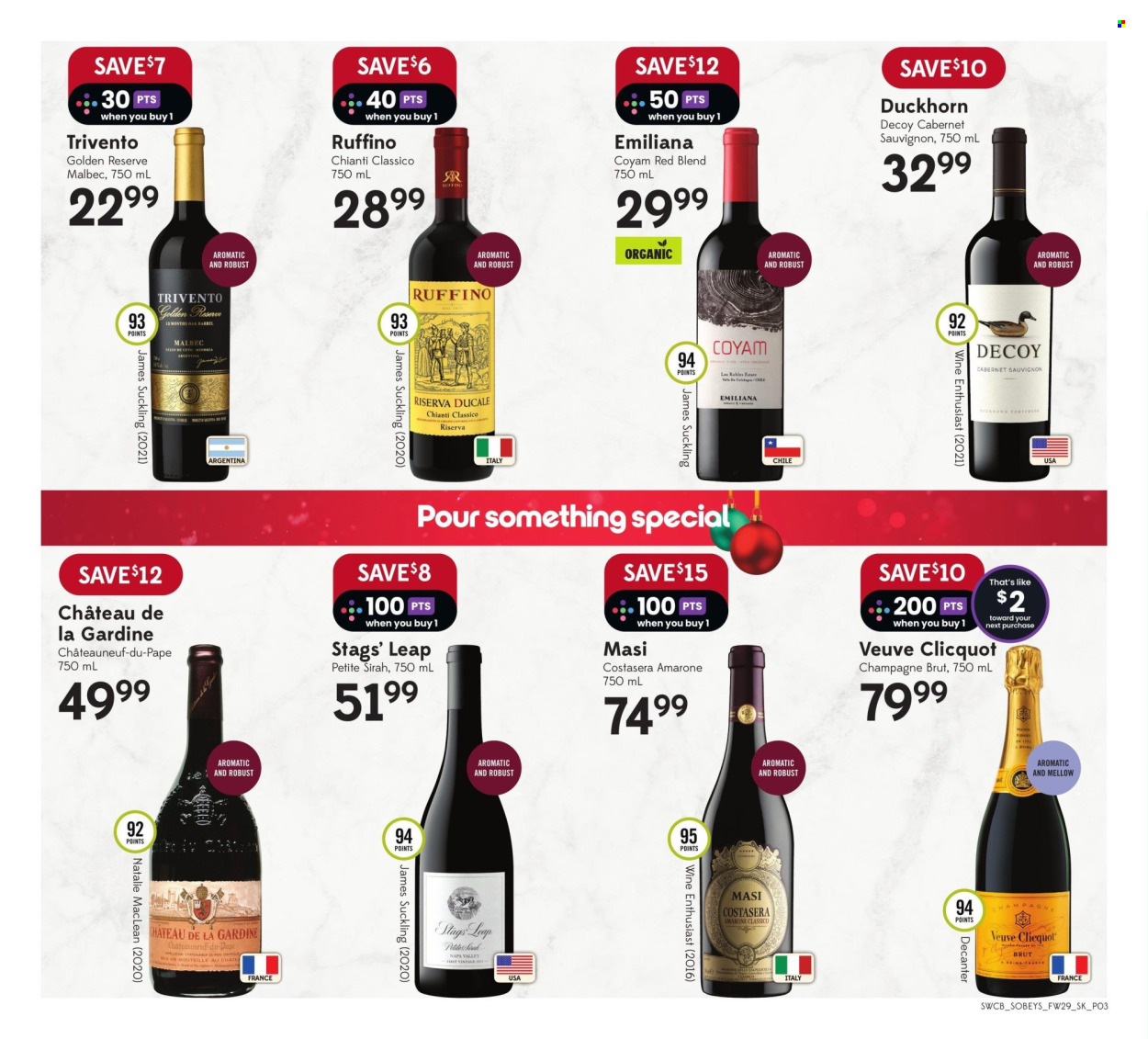 Circulaire Sobeys Liquor - 14 Novembre 2024 - 20 Novembre 2024. Page 1