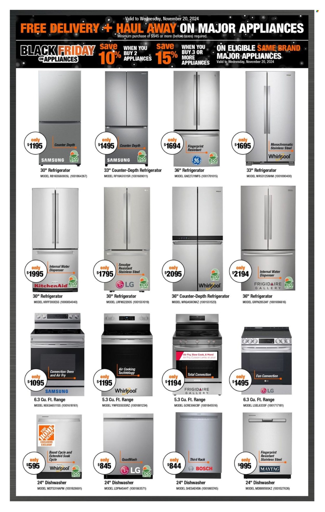 Circulaire The Home Depot - 14 Novembre 2024 - 20 Novembre 2024. Page 1