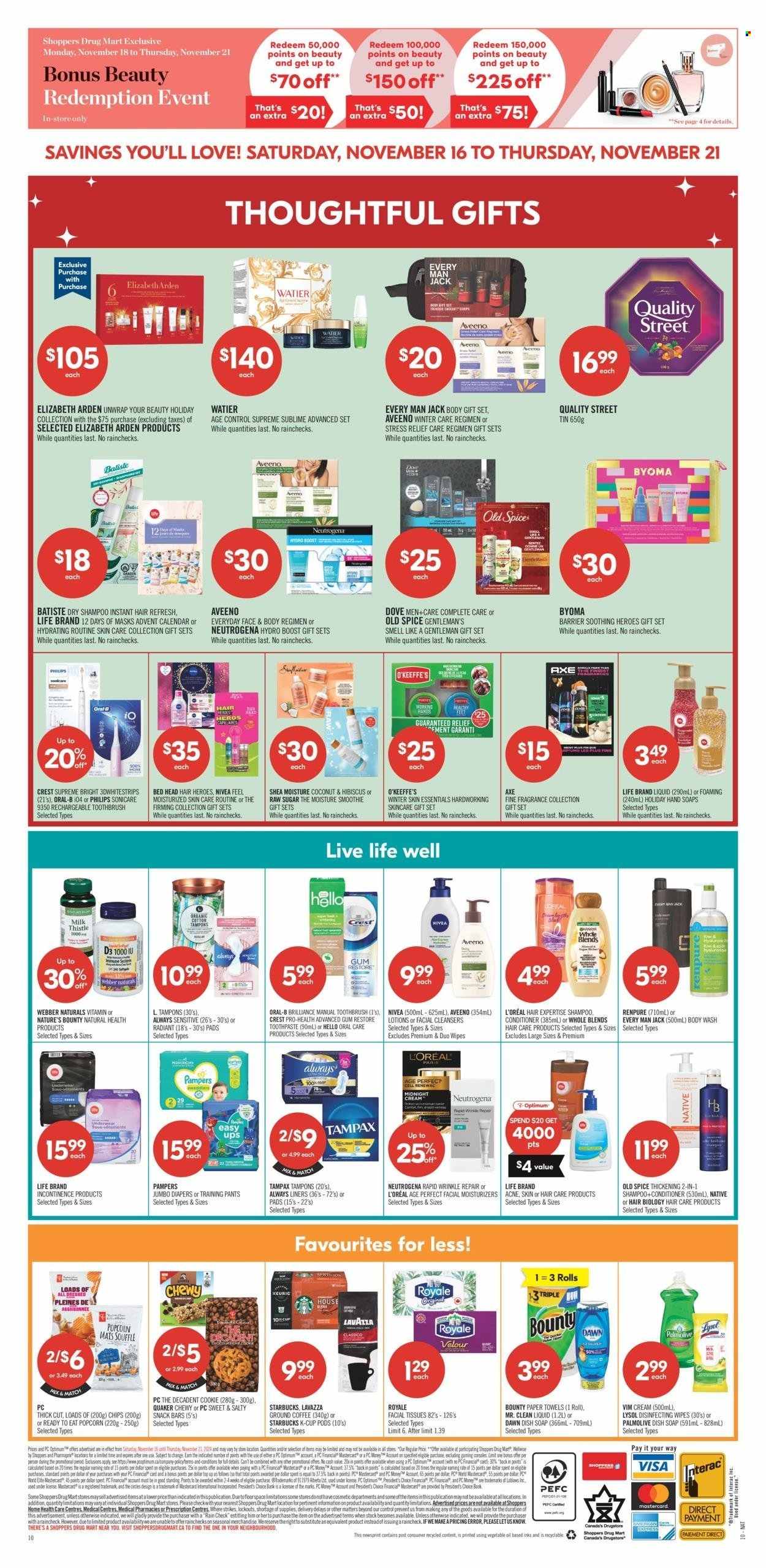 Circulaire Shoppers Drug Mart - 16 Novembre 2024 - 21 Novembre 2024. Page 1