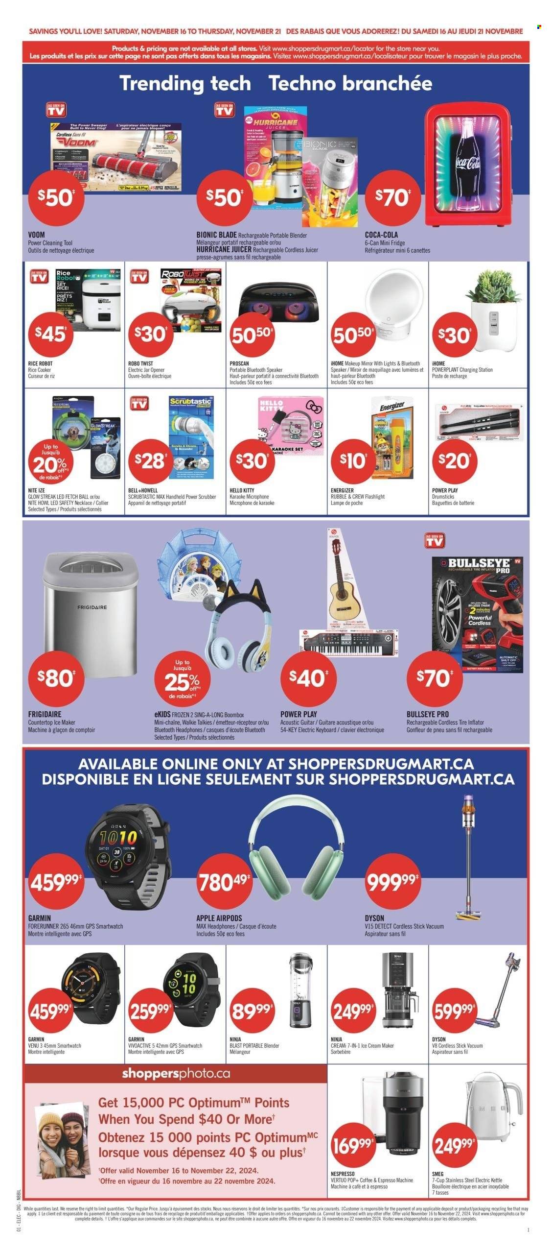 Circulaire Shoppers Drug Mart - 16 Novembre 2024 - 21 Novembre 2024. Page 1