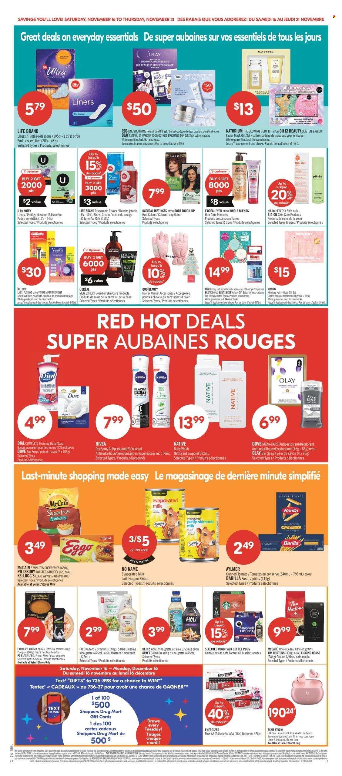 Circulaire Shoppers Drug Mart - 16 Novembre 2024 - 21 Novembre 2024. Page 1