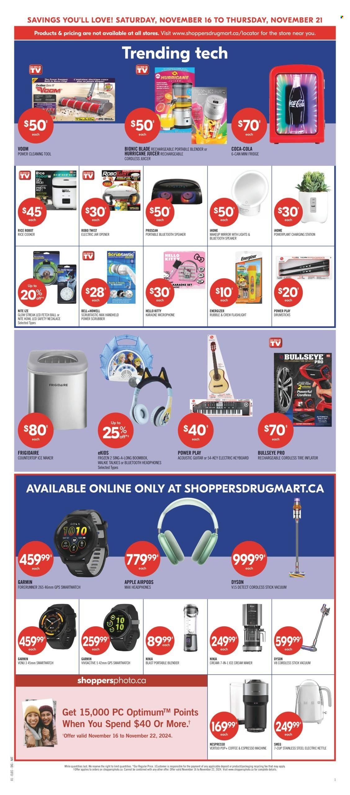 Circulaire Shoppers Drug Mart - 16 Novembre 2024 - 21 Novembre 2024. Page 1