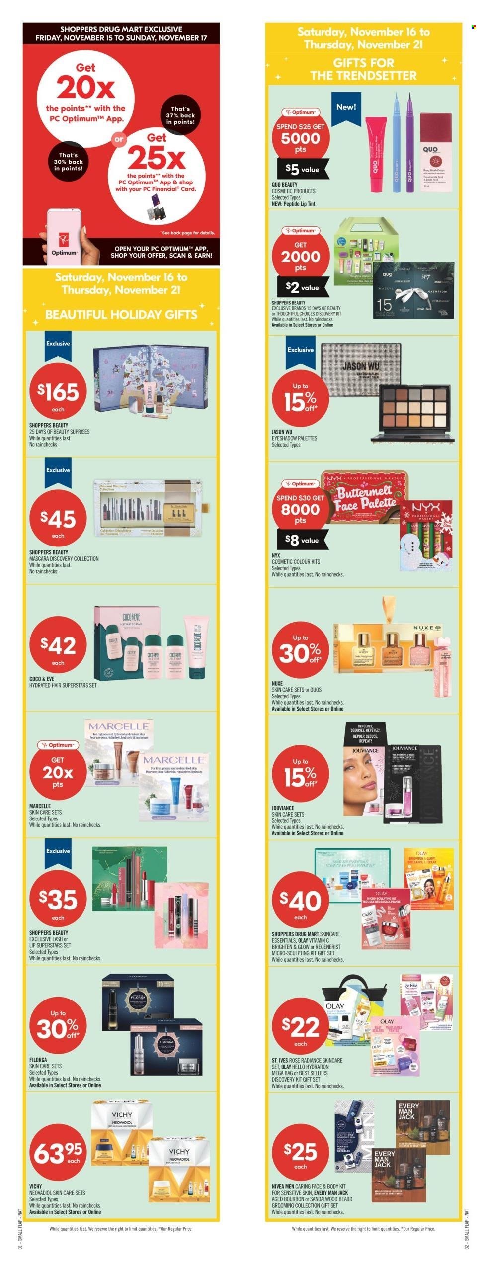 Circulaire Shoppers Drug Mart - 16 Novembre 2024 - 21 Novembre 2024. Page 1