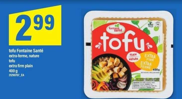 TOFU FONTAINE SANTÉ | TOFU, 400 g - extra-ferme, nature

extra firm plain