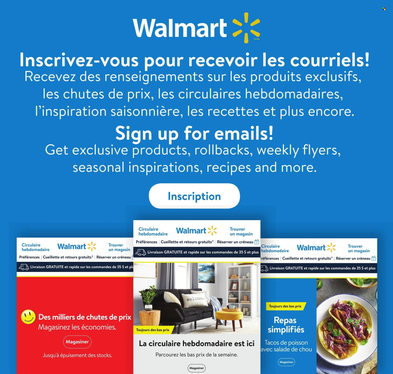 Circulaire Walmart - 31 Octobre 2024 - 27 Novembre 2024. Page 1