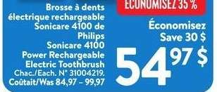 Philips Sonicare 4100 Power Rechargeable Electric Toothbrush - Each.