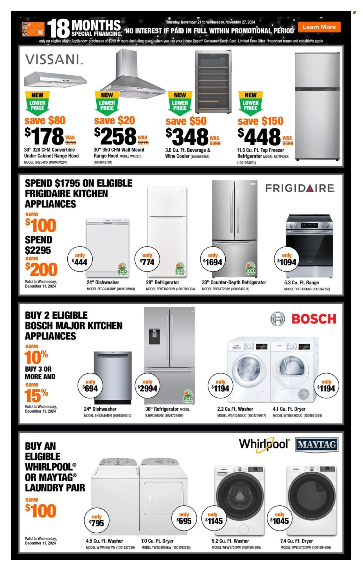 Circulaire The Home Depot - 21 Novembre 2024 - 27 Novembre 2024. Page 1