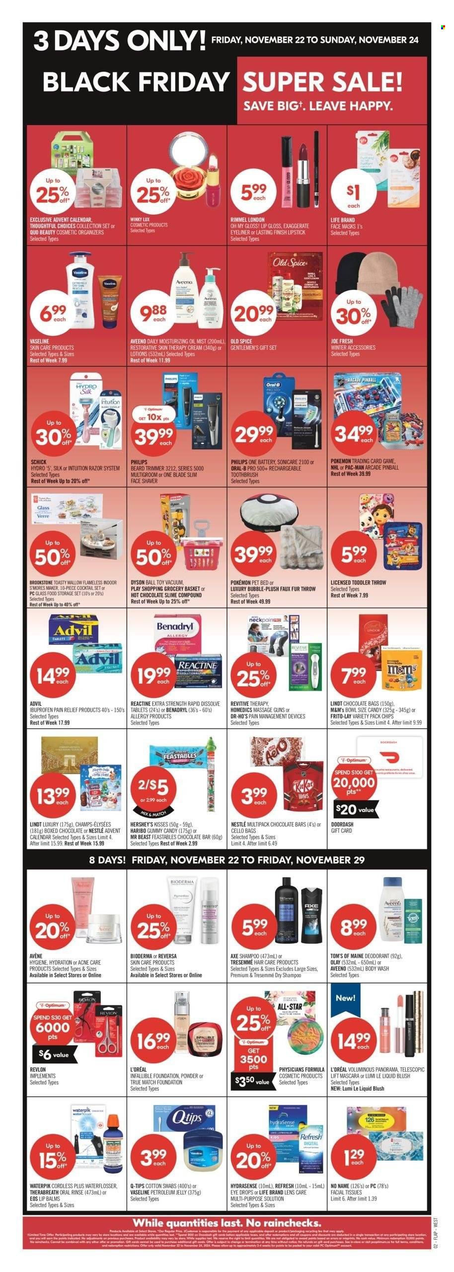 Circulaire Shoppers Drug Mart - 22 Novembre 2024 - 24 Novembre 2024. Page 1