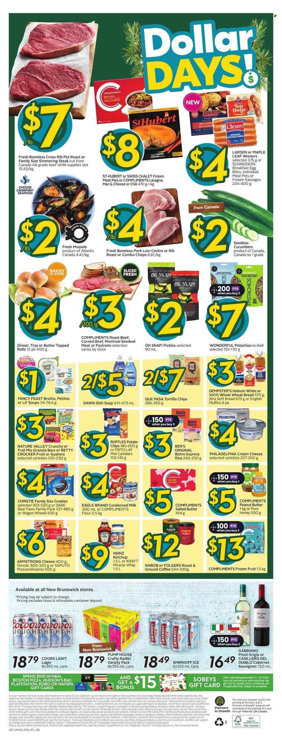 Circulaire Sobeys - 21 Novembre 2024 - 27 Novembre 2024. Page 1