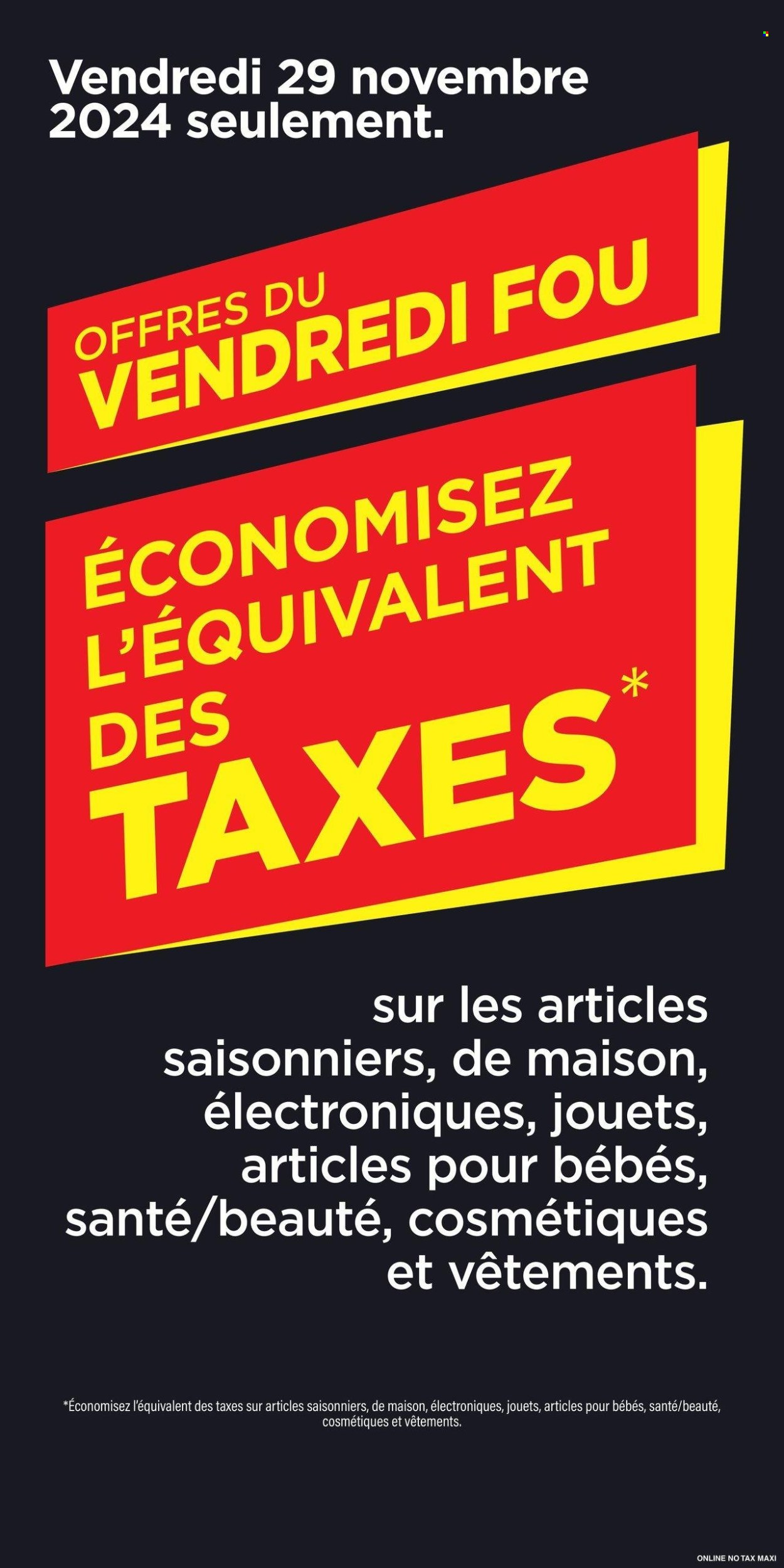 Circulaire Maxi & Cie - 28 Novembre 2024 - 04 Décembre 2024. Page 1