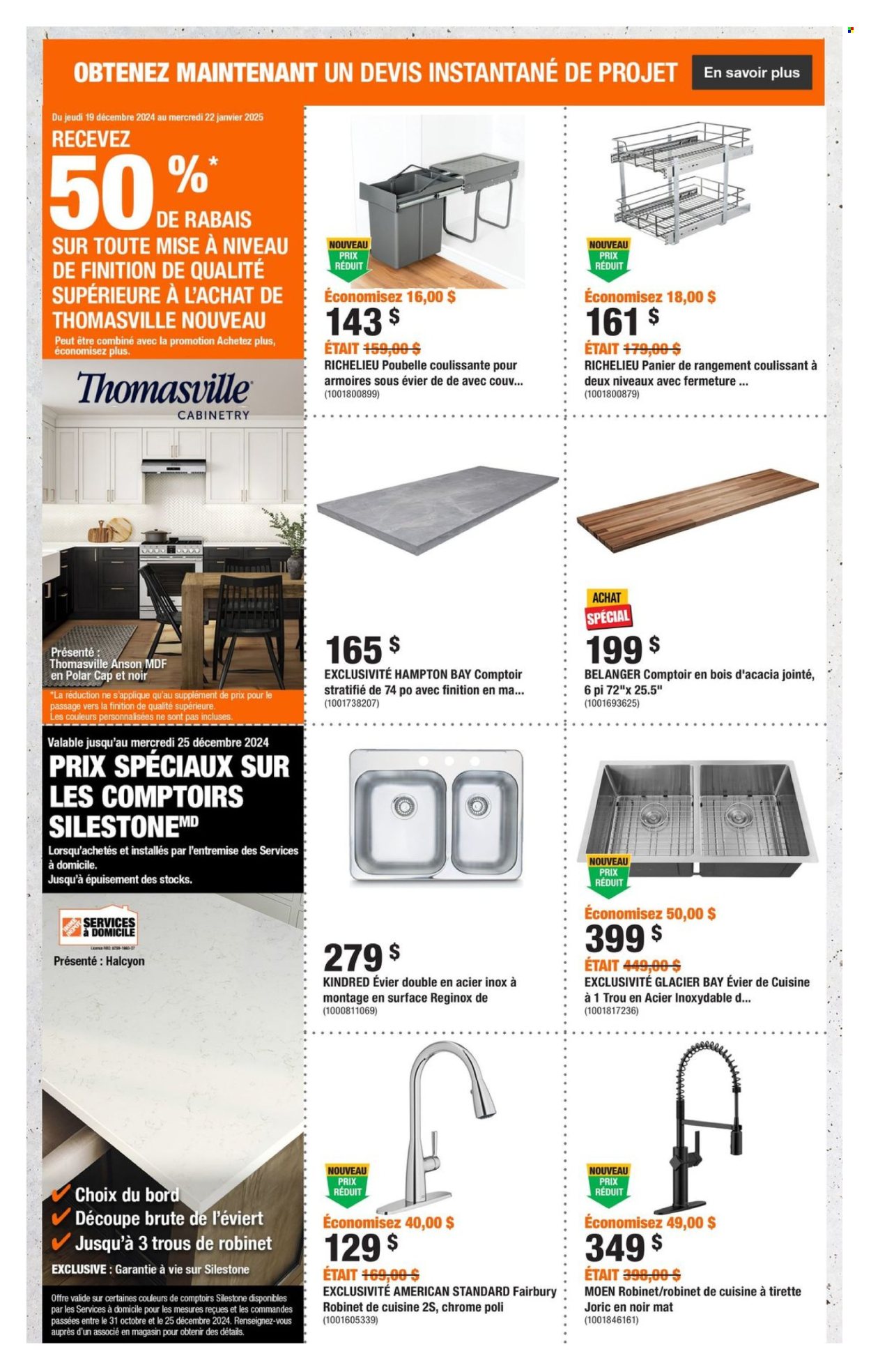 Circulaire The Home Depot - 19 Décembre 2024 - 25 Décembre 2024. Page 1