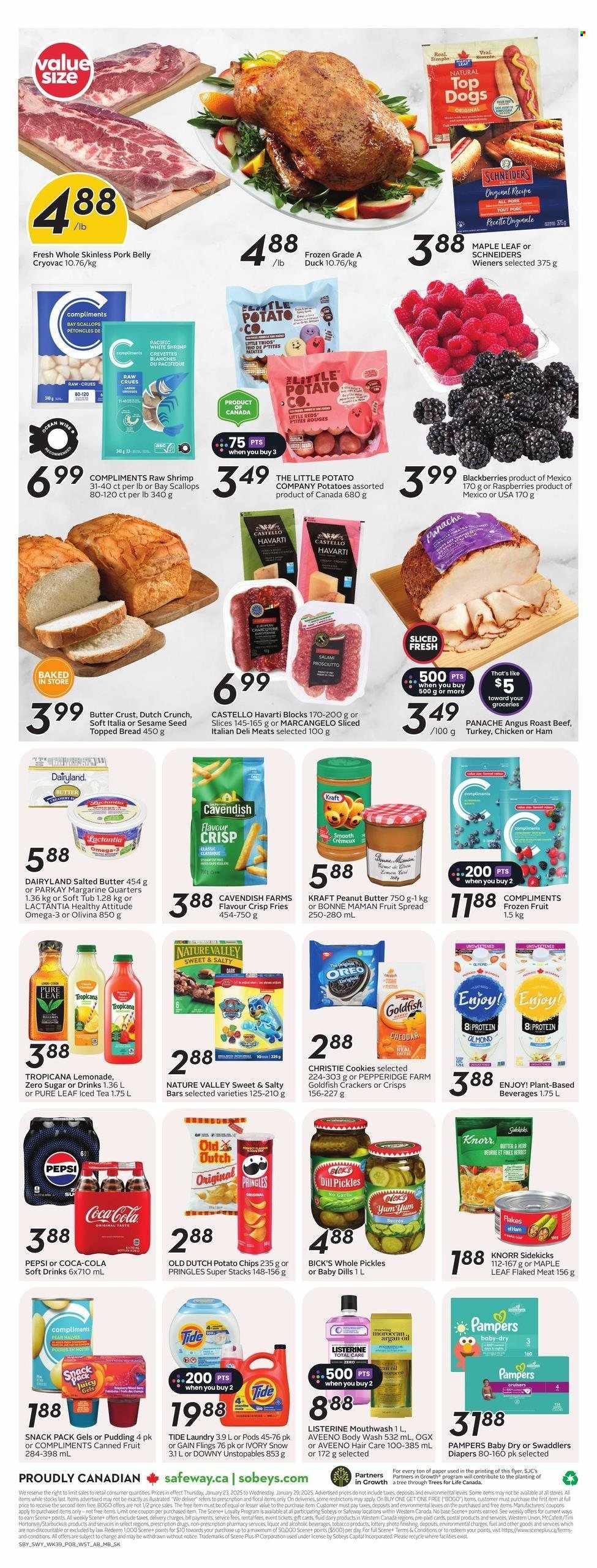 Circulaire Sobeys - 23 Janvier 2025 - 29 Janvier 2025. Page 1