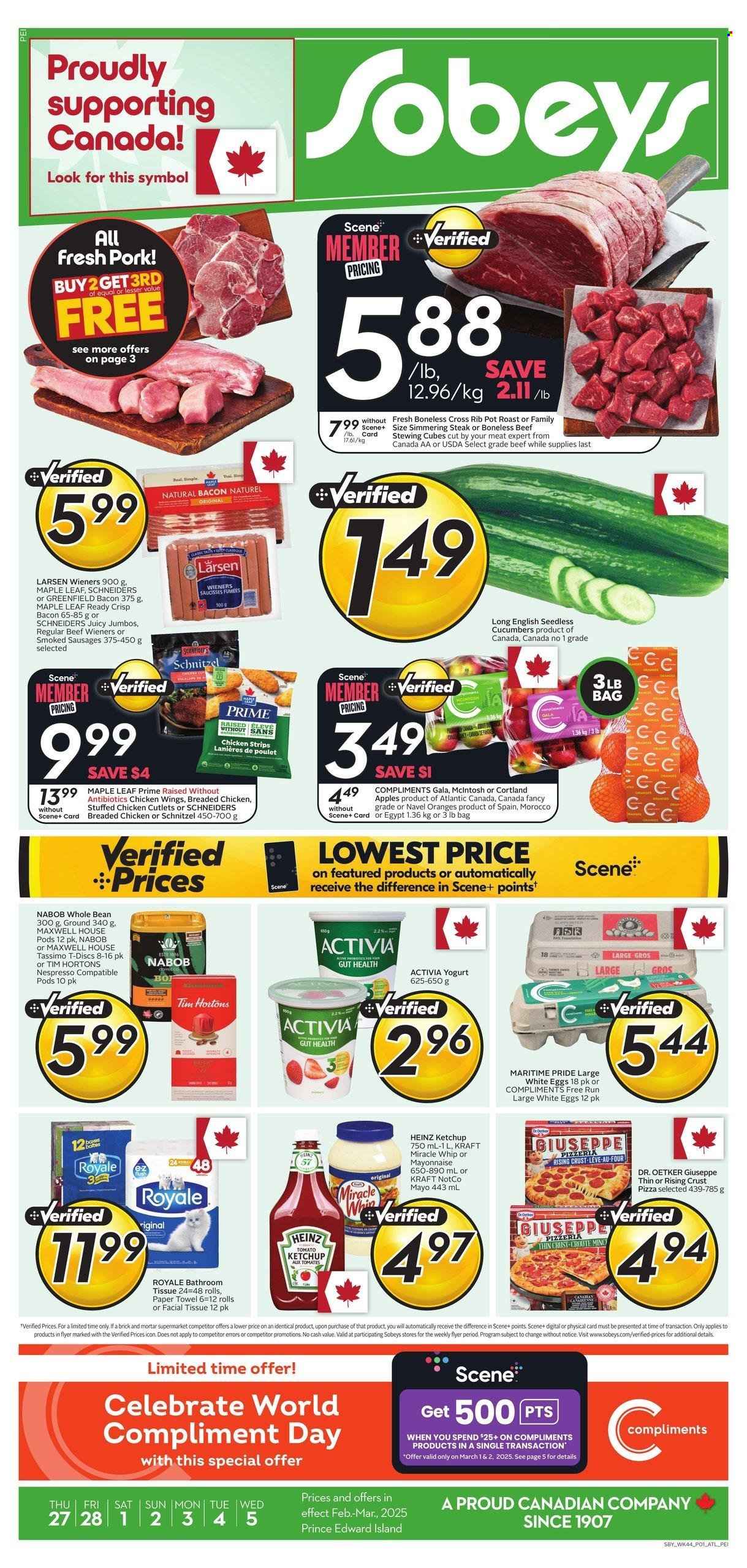 Circulaire Sobeys - 27 Février 2025 - 05 Mars 2025. Page 1