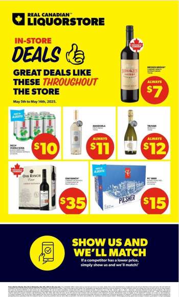 Circulaire Real Canadian Liquorstore - 05 Mai 2025 - 14 Mai 2025.