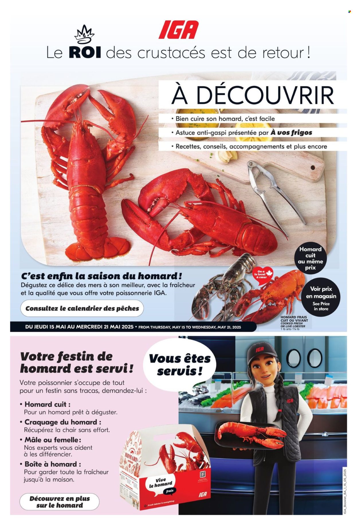 Circulaire IGA - 15 Mai 2025 - 21 Mai 2025. Page 1