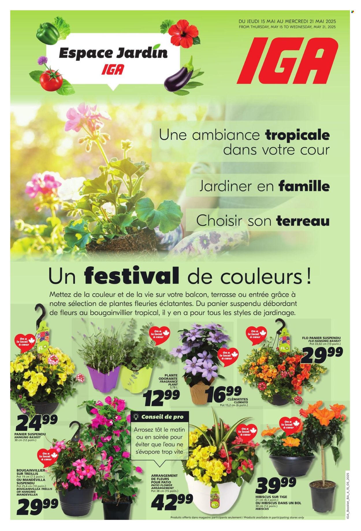 Circulaire IGA - 15 Mai 2025 - 21 Mai 2025. Page 1