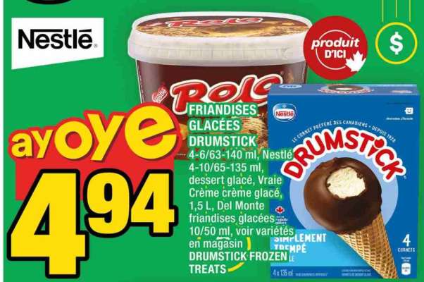 Friandises glacées Drumstick