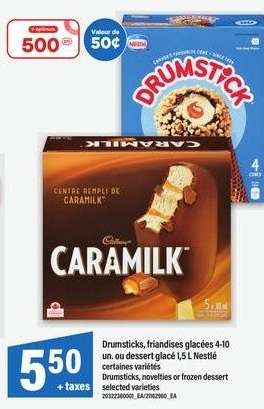 Drumsticks, friandises glacées