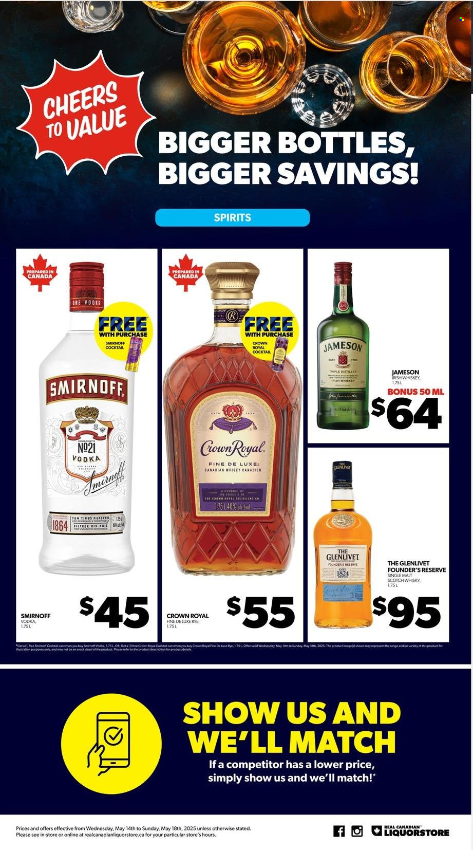 Circulaire Real Canadian Liquorstore - 14 Mai 2025 - 18 Mai 2025. Page 1