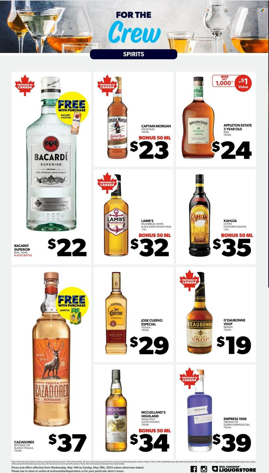 Circulaire Real Canadian Liquorstore - 14 Mai 2025 - 18 Mai 2025. Page 1