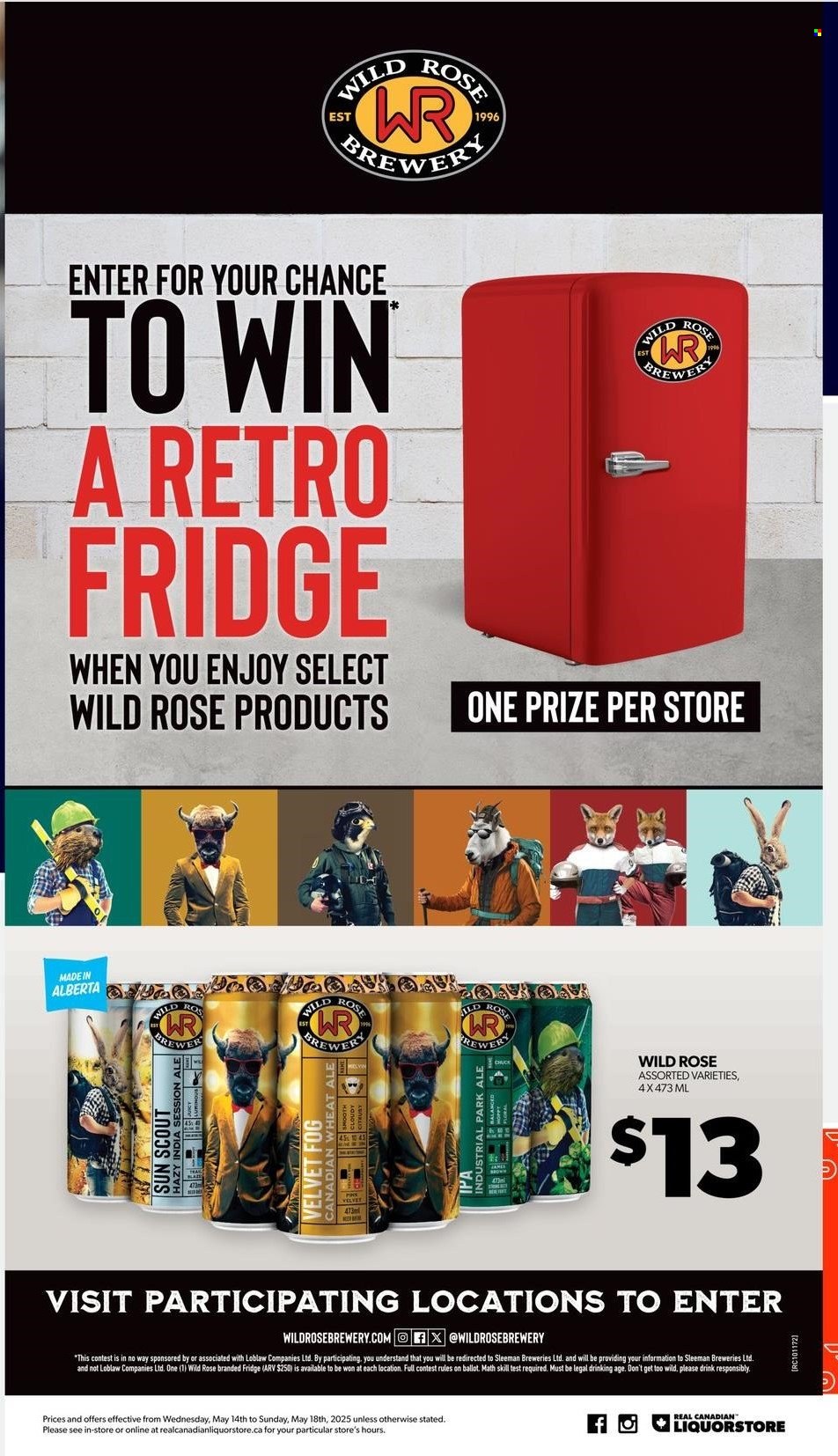 Circulaire Real Canadian Liquorstore - 14 Mai 2025 - 18 Mai 2025. Page 1