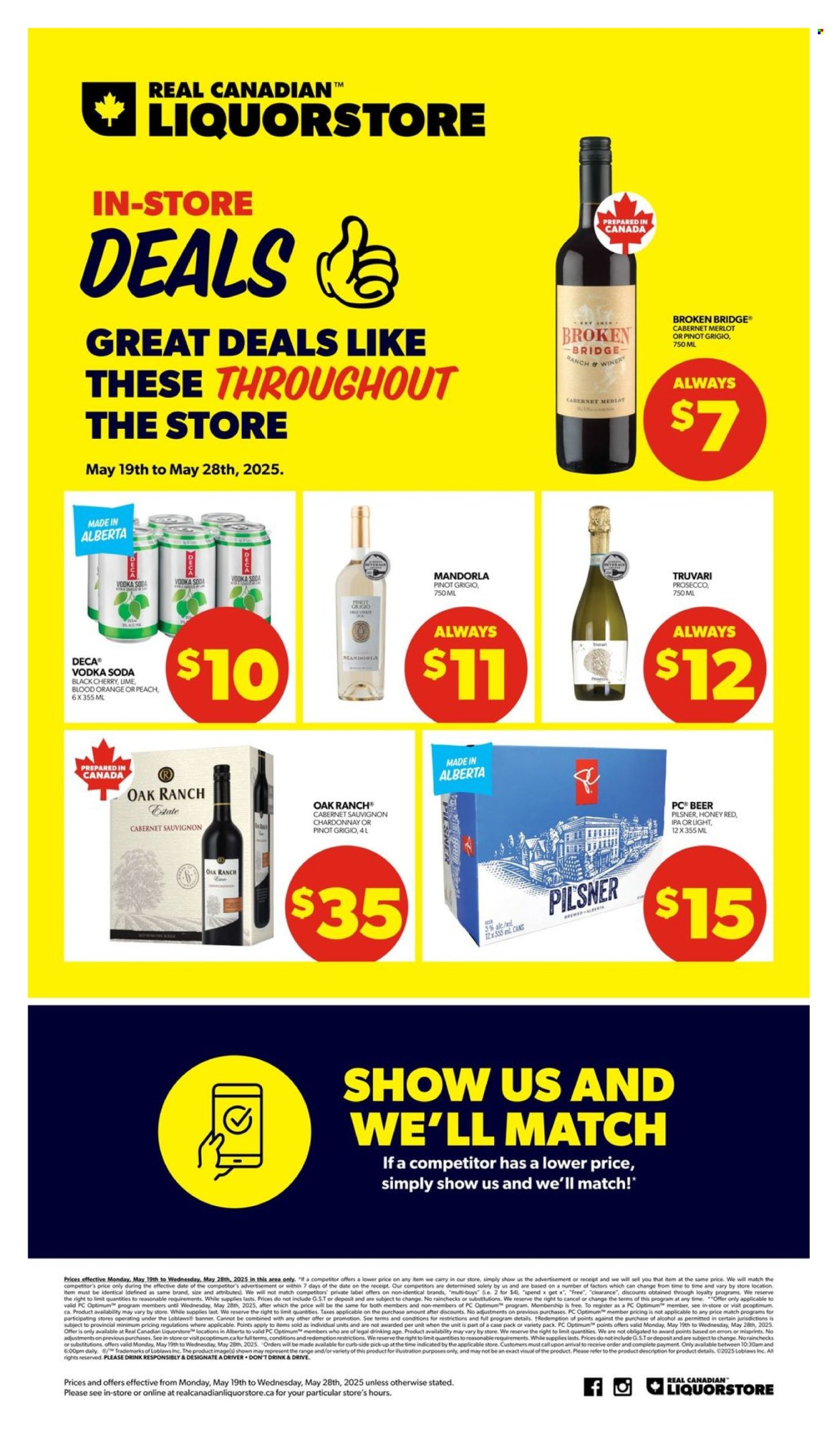 Circulaire Real Canadian Liquorstore - 19 Mai 2025 - 28 Mai 2025. Page 1