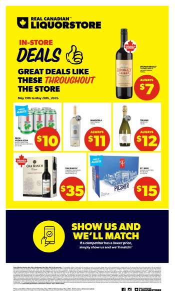 Circulaire Real Canadian Liquorstore - 19 Mai 2025 - 28 Mai 2025.