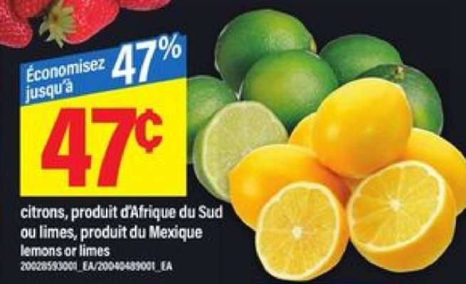 CITRONS OU LIMES