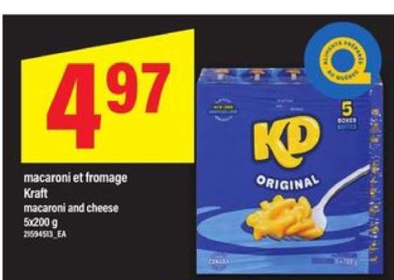 Kraft macaroni and cheese