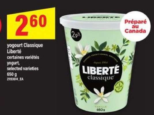 yogourt Classique Liberté
