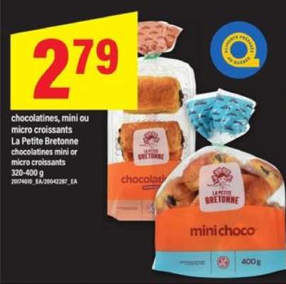 chocolatines, mini ou micro croissants