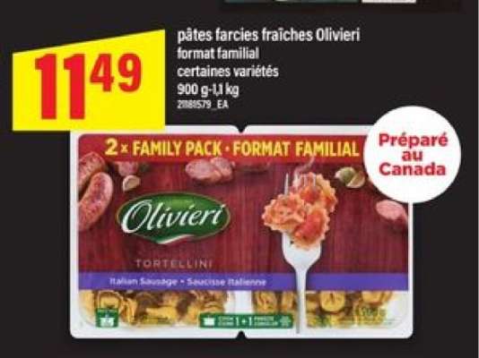 pâtes farcies fraîches Olivieri