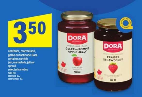 Dora Jam, Marmalade, Jelly or Spread