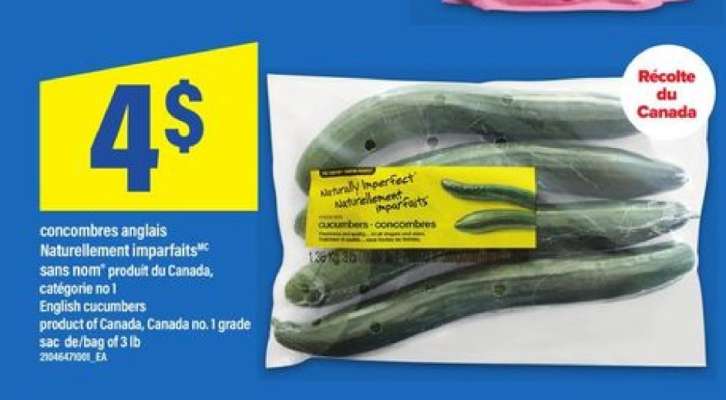 concombres anglais Naturellement imparfaits