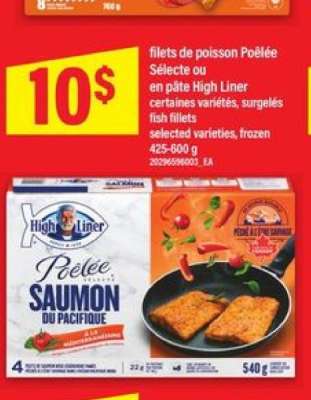 High Liner Poêlée Saumon du Pacifique