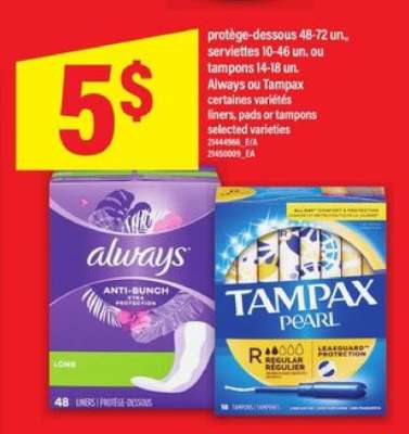 Always ou Tampax