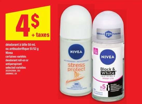 Nivea Deodorant