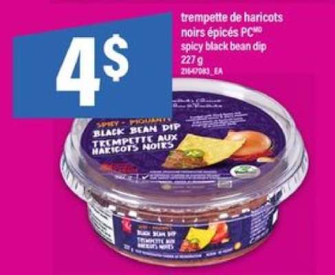 trempette de haricots noirs épicés PC